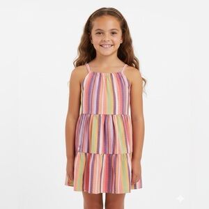 Carter's Multicolor Striped Kid's Dress